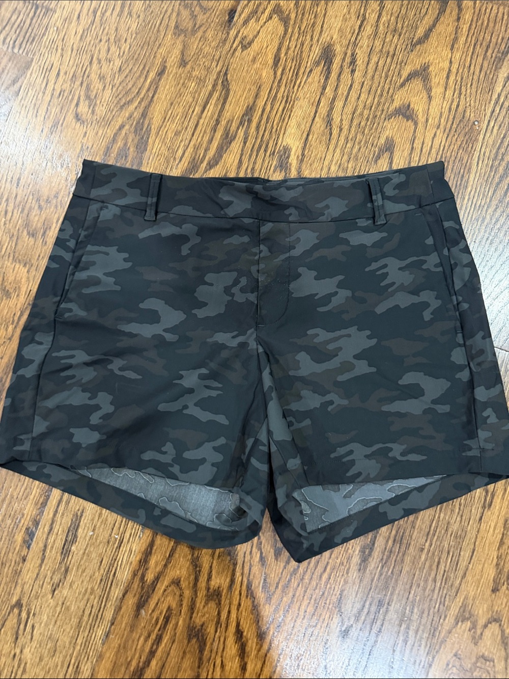 SPANX Black Camo Athletic Shorts